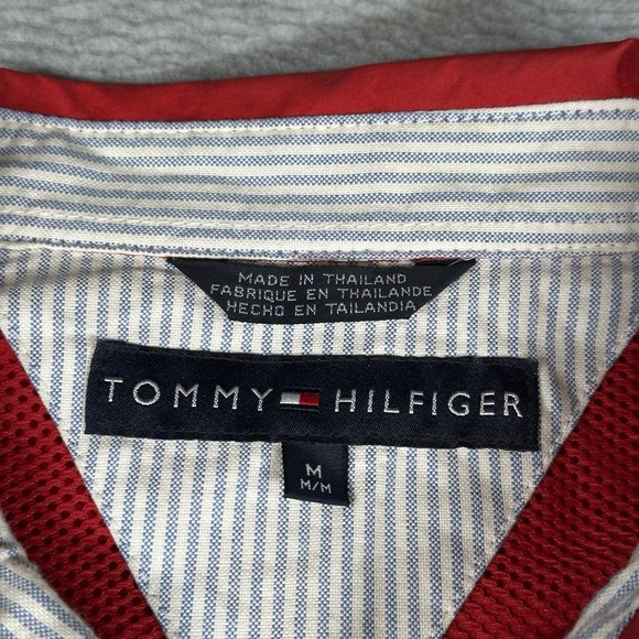 Tommy Hilfiger Harrington Jacket Mens M Red Crest Lightweight Vintage NOTE - Picture 3 of 11